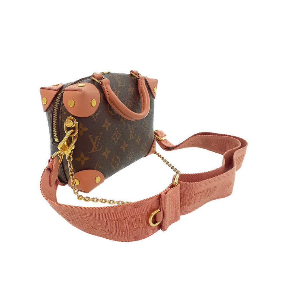 Louis Vuitton Souple Brown Malle Bag Leather Monogram